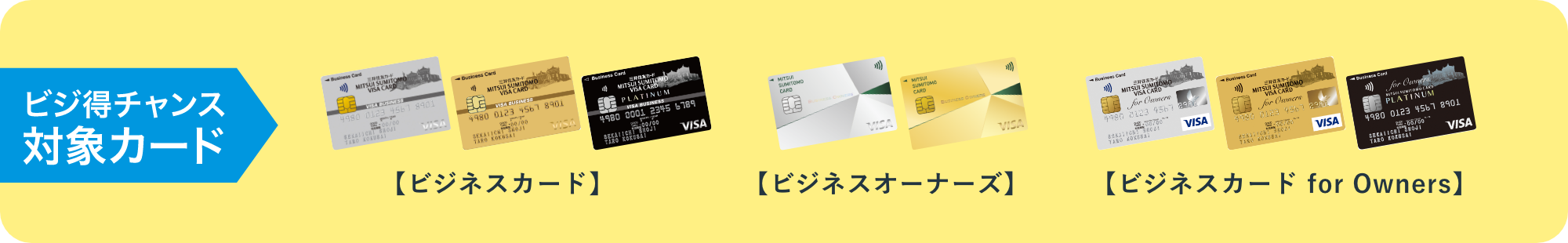 ビジ得チャンス 対象カード