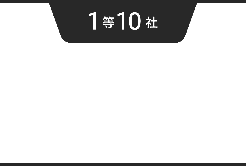 1等 10社